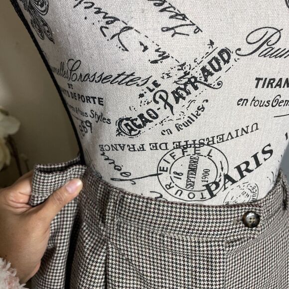 Andrea Viccaro Women's 12P Lined 100% Wool Trouser Multicolor Flat Front - Picture 4 of 7